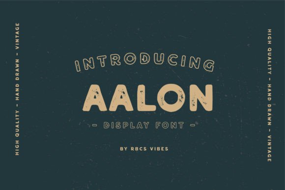 Aalon: The Vintage Display Font for Bold Branding