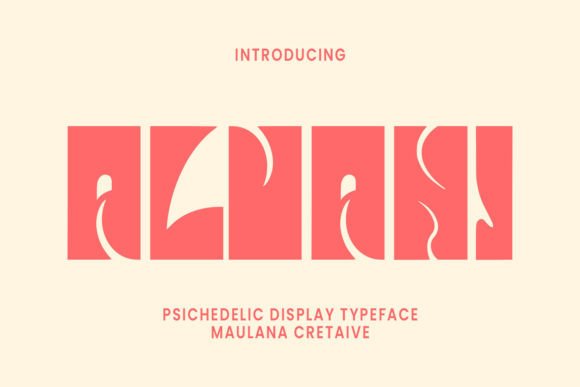 Alvani Typeface Review: Bold Psychedelic Display Fonts