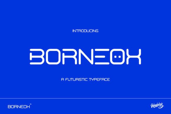 Borneox: The Futuristic Typeface for Modern Brands