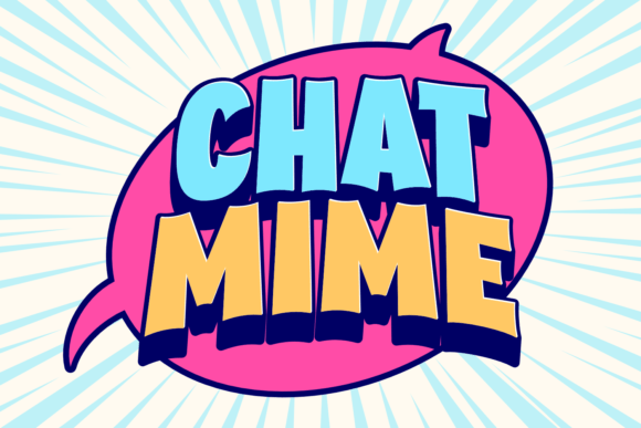 Chat Mime: A Cheerful Display Font for Editorial Joy