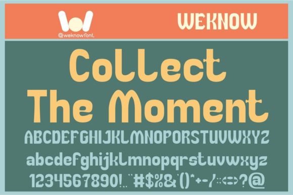 Collect the Moment: A Bold Display Font for Branding