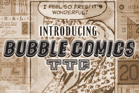 Designing Playful Layouts with Bubble Comics Typeface