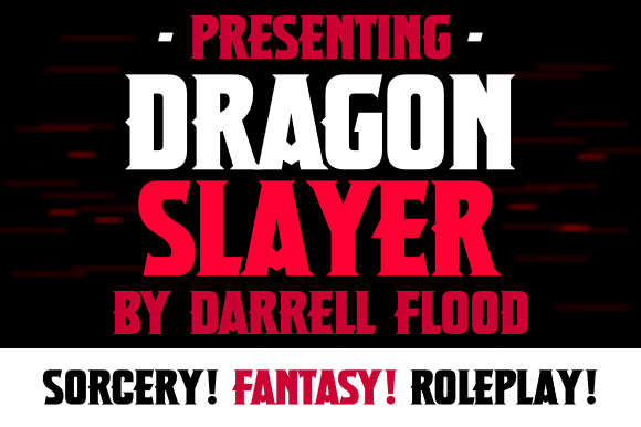 Dragon Slayer: A Bold Display Font for Fantasy Editorial Design