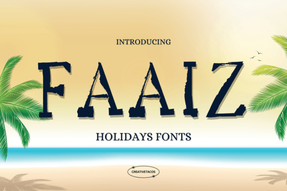 Faaiz Typeface Review: A Textured Brush for Holiday Branding