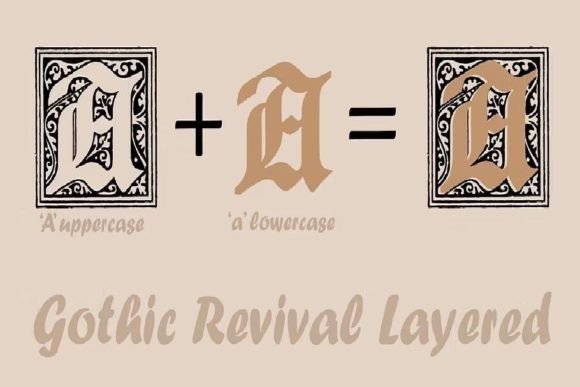 Gothic Revival Layered: The Ultimate Display Font for Branding