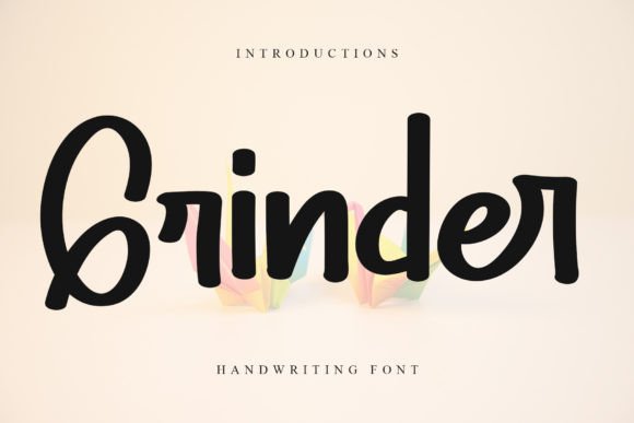 Grinder: A Festive Display Font for Holiday Branding