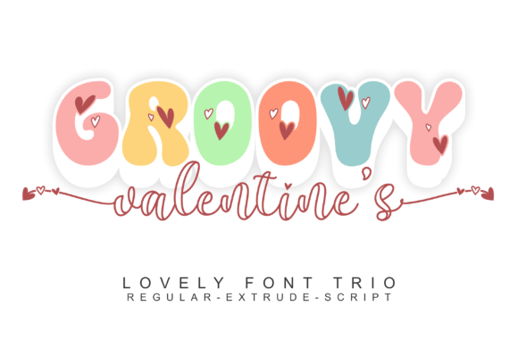 Groovy Valentine s: A Retro Duo Font for Bold Branding