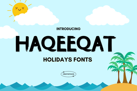 Haqeeqat: The Festive Display Font for Small Business Branding