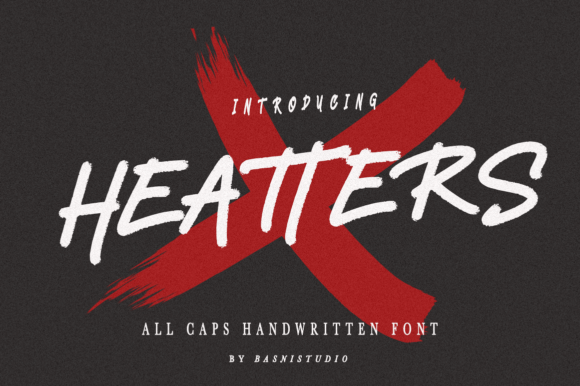 Heatters: The Brush Font for Bold Display Headlines