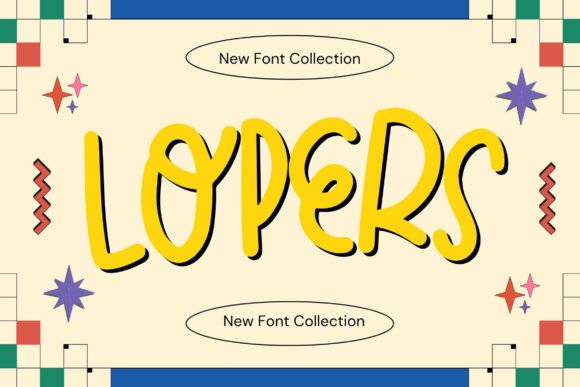 Lopers: A Bold Display Font for Small Business Branding