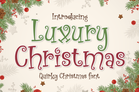 Luxury Christmas: A Whimsical Typeface for Holiday Campaigns