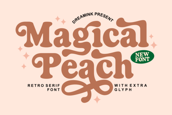 Magical Peach: The Bold Retro Serif for Vintage Campaigns