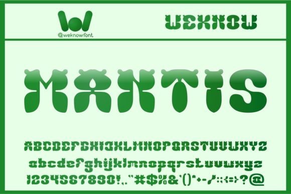 Mantis: The Fancy Display Font for Bold Branding