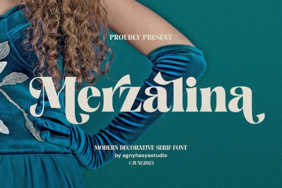 Merzalina: A Stylish Serif Display Font for Modern Campaigns
