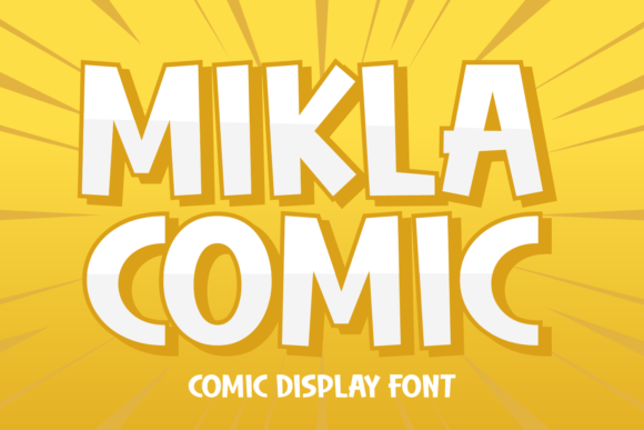 Mikla Comic: A Playful Display Font for Whimsical Editorial Design