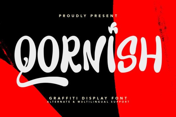 Qornish: A Bold Graffiti Display Font for Web Headers
