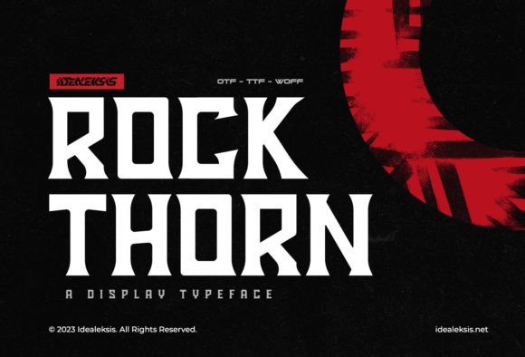 Rockthorn: A Bold Display Font for Handmade Branding