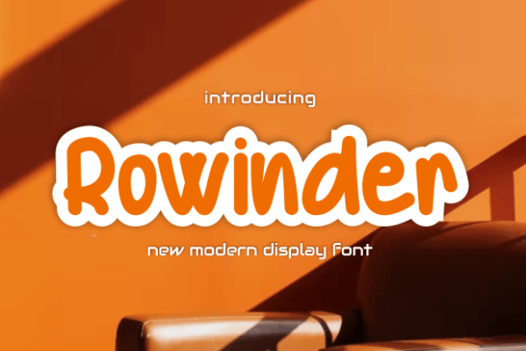 Rowinder: A Sweet Display Font for Modern Branding