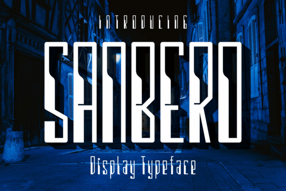 Sanbero: A Unique Display Font for Editorial Design