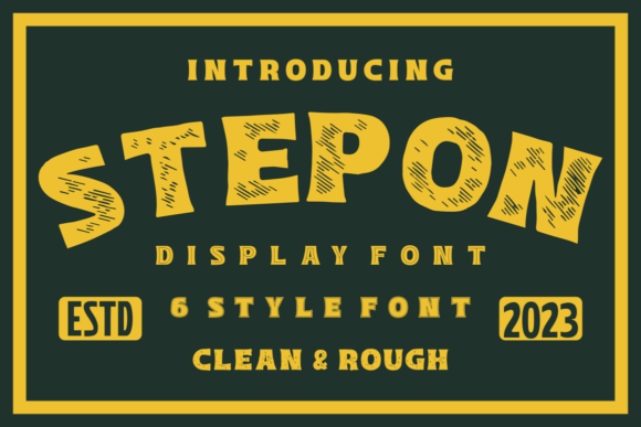 Stepon: A Bold Display Font for Modern Web Design