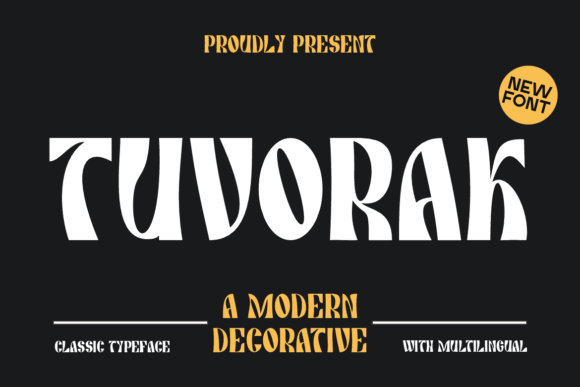 Tuvorak: A Modern Display Font for Bold Editorial Design