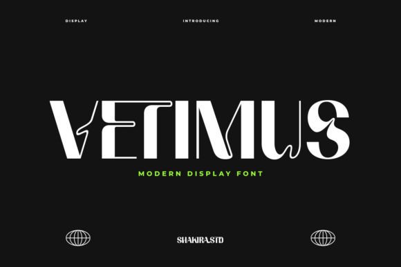 Vetimus: A Modern Display Font for Bold Branding